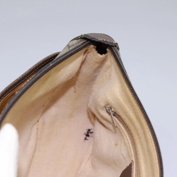 GUCCI Micro GG Supreme Web Sherry Line Shoulder Bag PVC Beige gold Auth 110383 - Picture 13 of 16